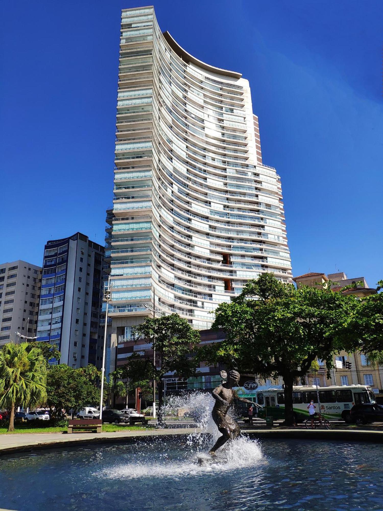 Apartmán Book Santos - Unlimited 1112 - Um Pe Na Areia Exteriér fotografie