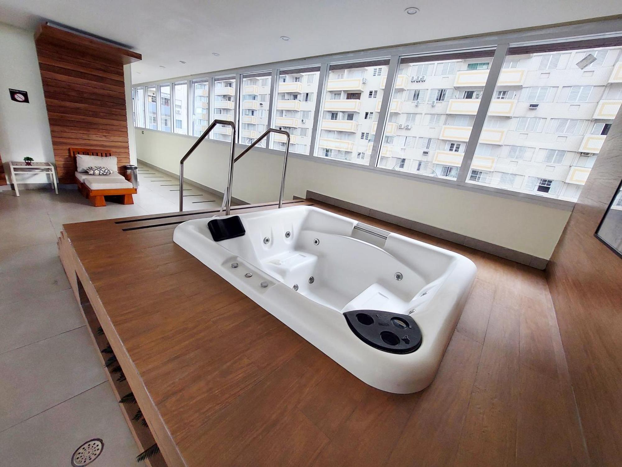 Apartmán Book Santos - Unlimited 1112 - Um Pe Na Areia Exteriér fotografie