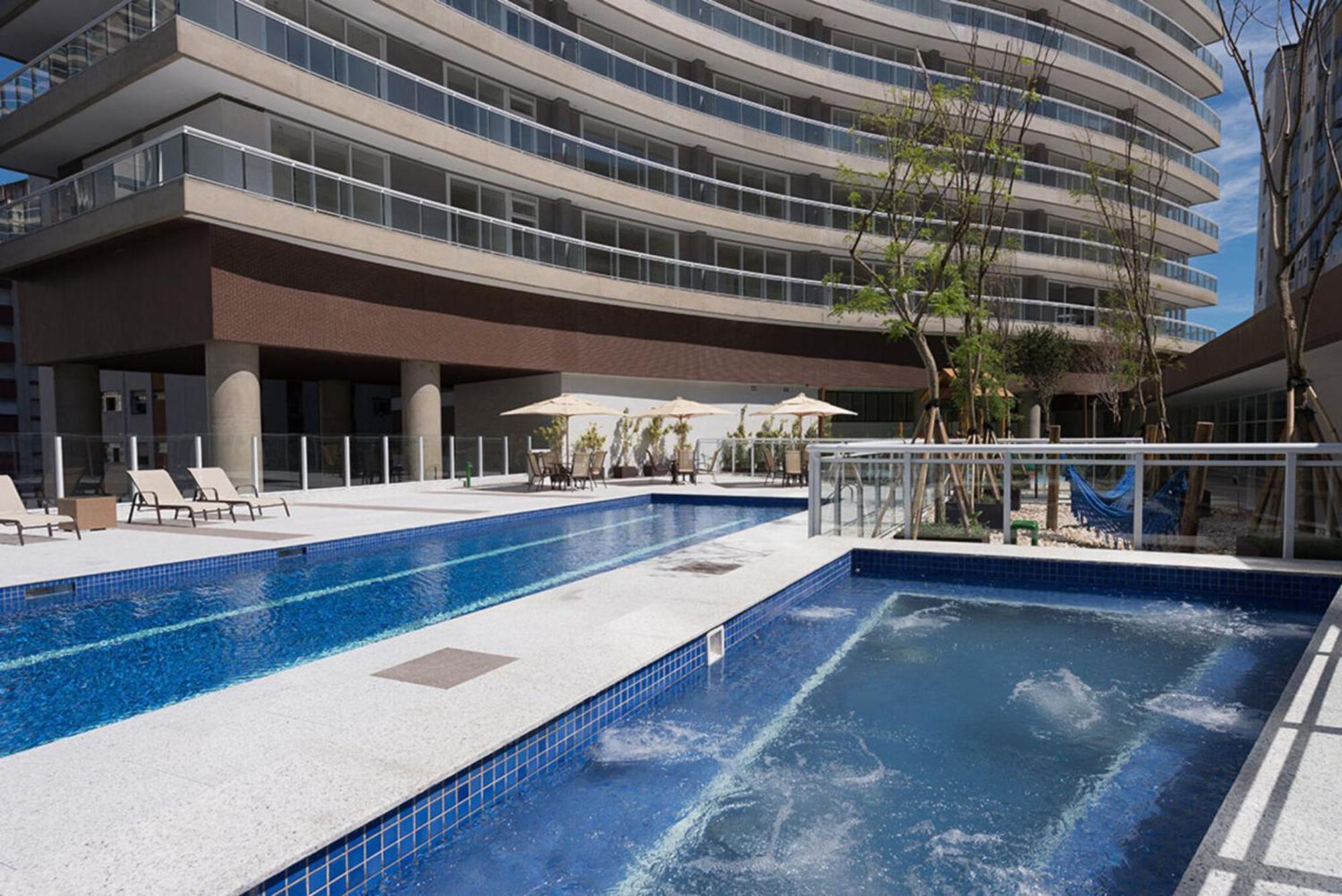 Apartmán Book Santos - Unlimited 1112 - Um Pe Na Areia Exteriér fotografie